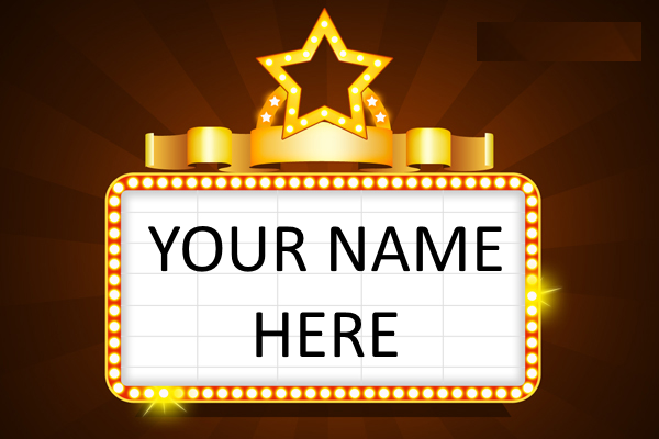 Lesson 174 ~My Name In Lights~